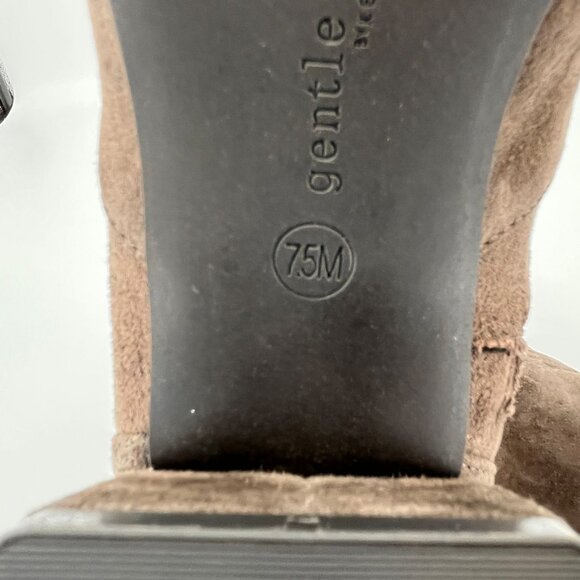 Gentle Souls by Kenneth Cole Emily Boot Size 7.5M Brown Shitake Suede Leather - Picture 15 of 16